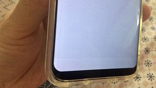 ▲ 갤럭시 S8 번인 현상 출처:뽐뿌