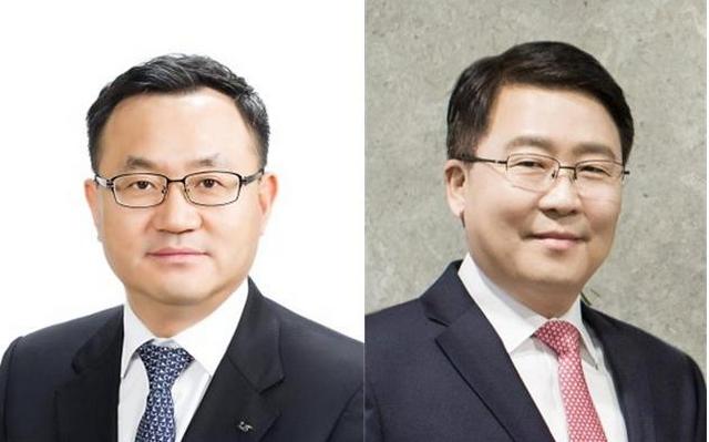 ▲ 명노현 LS전선 신임사장(왼쪽), 김연수 LS엠트론 신임사장