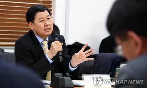 ▲ 구윤철 기획재정부 2차관이 21일 대전 소재 기업 H&amp;S하이텍을 방문해 간담회를 열고 발언하고 있다.