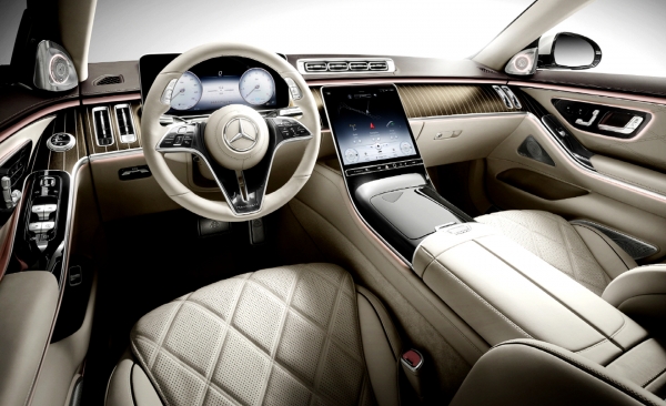 메르세데스-벤츠의 최상위 S-클래스인 '더 뉴 메르세데스-마이바흐 S-클래스(The new Mercedes-Maybach S-Class)' 인테리어. 사진=메르세데스-벤츠 코리아