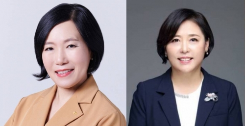 박정림 KB증권 대표(왼)과 조경선 신한DS CEO 내정자(오)
