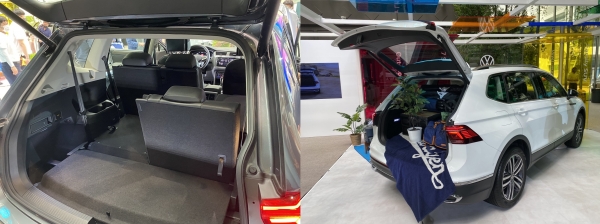 폭스바겐 티구안 올스페이스의 3열 트렁크. [사진 = 이찬우 기자]