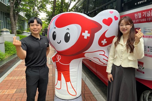 SK케미칼과 관계사 구성원이 세계 헌혈자의 날을 맞이해 올해 두 번째 헌혈 캠페인을 진행하고 있다.