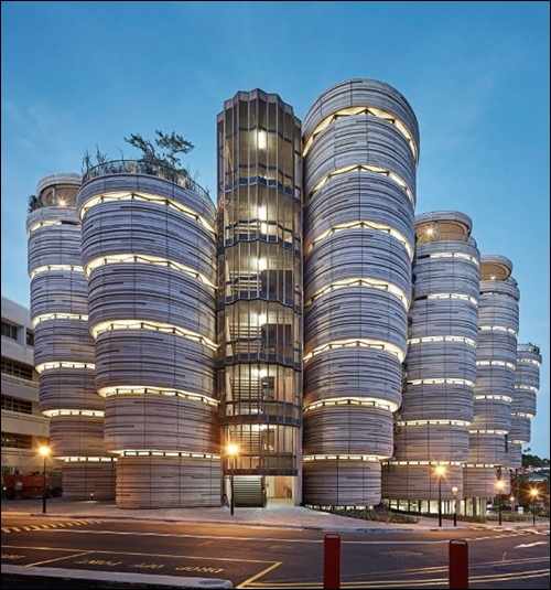 ▲해더윅이 설계한 싱가포르 난양공대 건물들