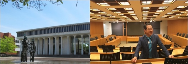 ▲프린스턴 대학교 우드로윌슨 공공정책대학원. ▲계단식 경사디자인으로 설계된 이승만 기념 강의실.