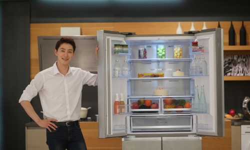 ▲ 삼성전자 '슬림 T-타입 냉장고'