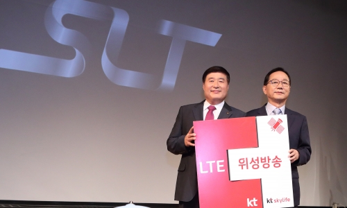 ▲ KT와 KT스카이라이프는 12일 서울 광화문 KT스퀘어에서 '스카이라이프 LTE TV' 출시행사를 열었다. 케이티 제공