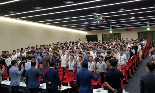 ▲ 금호타이어 사원 간담회 연합뉴스 제공.