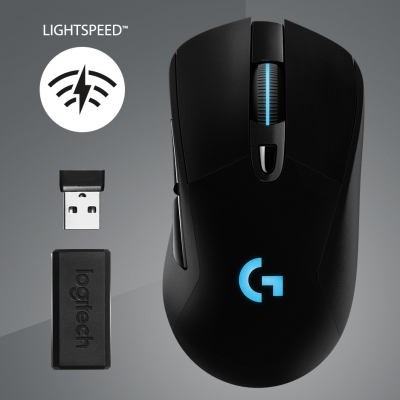 ▲ 로지텍 무선 게이밍 마우스 G703 라이트스피드.