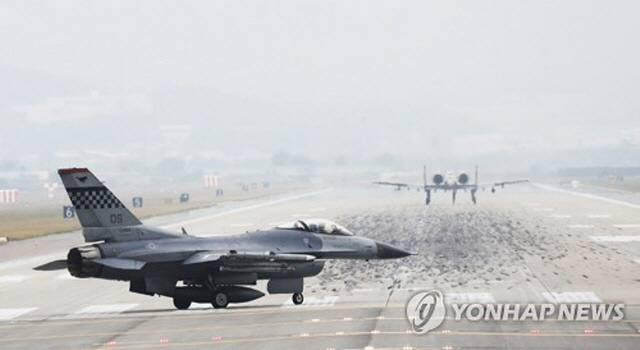 ▲ 미국 공군이 운영하고 있는 F-16 모습.