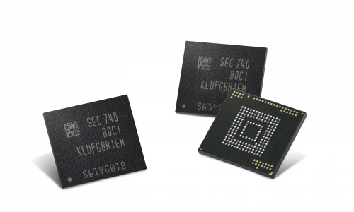 ▲ 삼성전자가 지난 5일 개발한 64단 V낸드 기반 512GB 메모리 반도체.