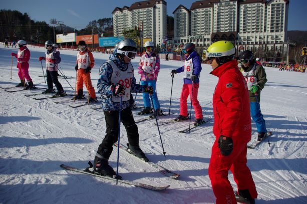 ▲ 스키코리아 페스티벌(FUN SKI) 스키강습 모습.