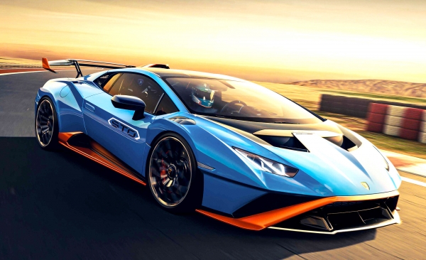 오토모빌리 람보르기니(Automobili Lamborghini)이 세계 최초 공개한 슈퍼 스포츠카 '우라칸 STO(Huracán STO)'. 사진=오토모빌 람보르기니