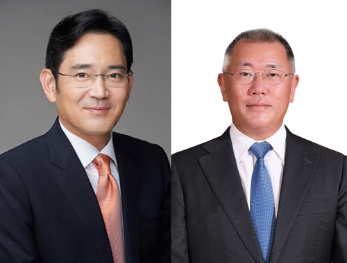 (왼쪽부터) 이재용 삼성전자 부회장,