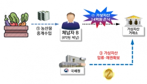 소득을 가상자산으로 은닉한 사례(국세청 제공)