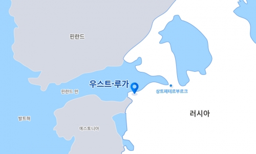 삼성엔지니어링 러시아 발틱 에탄크래커 프로젝트 현장위치도.
