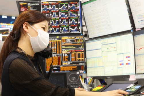 KB국민은행 딜링룸.