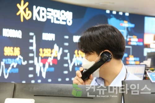KB국민은행 딜링룸.