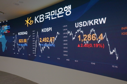 KB국민은행 딜링룸.