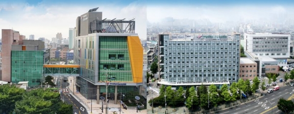 한림대학교강남성심병원 신관1·2동, 본관1·2·3동 전경