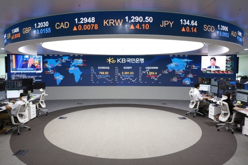 kb국민은행 딜링룸.