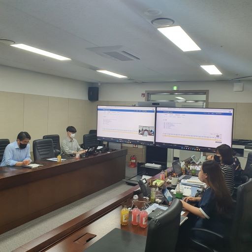 통합신고센터 모의훈련 모습(사진제공=사립학교교직원연금공단)