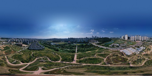 자라뫼공원 전체 전경.