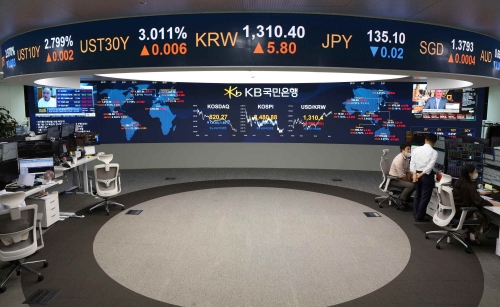KB국민은행 딜링룸.