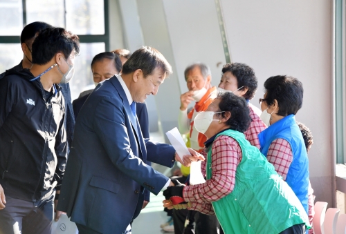이병노담양군수 현장방문 모습