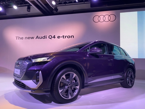 아우디 Q4 e-tron. [사진 = 이찬우 기자]