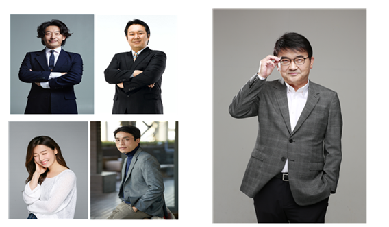 도로교통공단 TBN 교통방송 개편 진행자(좌측 상단부터 시계방향)'김경식의 오토쇼 으라차차!' 진행자 김경식, '박철의 방방곡곡' 진행자 박철, '김영대 프로젝트' 진행자 김영대, '낭만이 있는곳에' 진행자 황순유, (우측) '김승현의 가요본색' 진행자 김승현 (사진제공=도로교통공단)