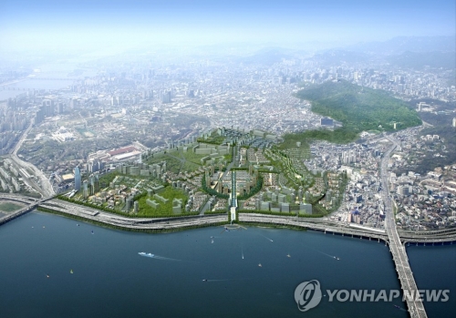 한남지구 조감도.