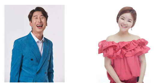12시에 만나요 신규진행자인 코미디언 양상국(왼쪽), 김효진(오른쪽) (사진제공=아츠로이엔티, 스타잇엔터테인먼트)
