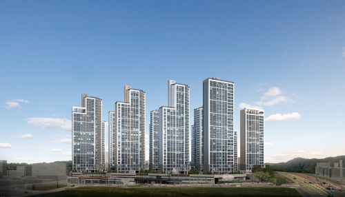 청주 동일하이빌 파크레인 투시도.