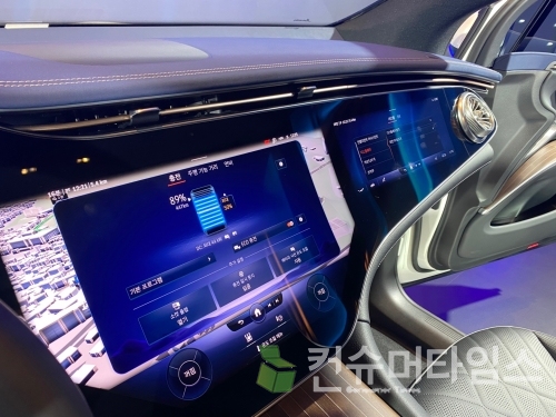 메르세데스-벤츠 EQS SUV. [사진 = 이찬우 기자]