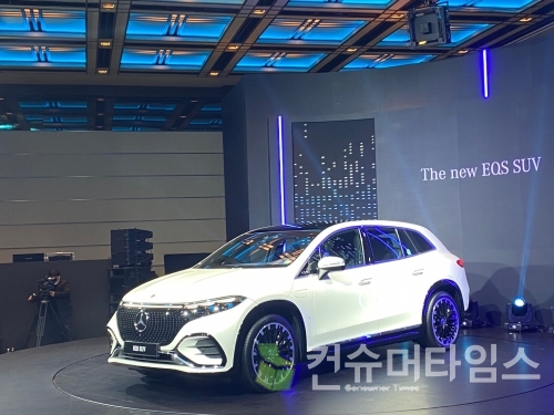 메르세데스-벤츠 EQS SUV. [사진 = 이찬우 기자]