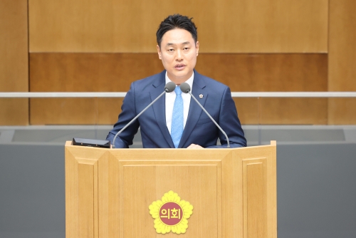 20일 제368회 임시회에서 5분 자유발언 중인 오석규 경기도의원