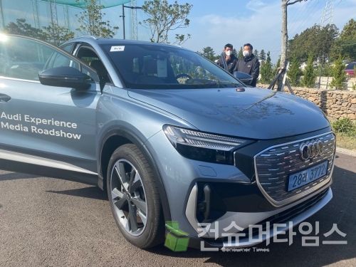 아우디 Q4 e-tron. [사진 = 이찬우 기자]
