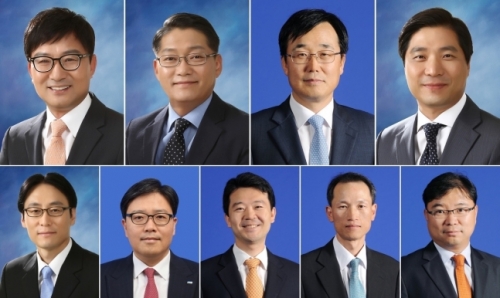 2023년 삼정KPMG 정기 파트너 승진 인사. (상단 왼쪽부터) 구승회 부회장, 정대길 부회장, 한은섭 부회장, 박상원 부대표 (하단 왼쪽부터) 김진귀 부대표, 김효진 부대표, 오헌창 부대표, 최세홍 부대표, 한상현 부대표 / (사진제공=삼정KPMG)