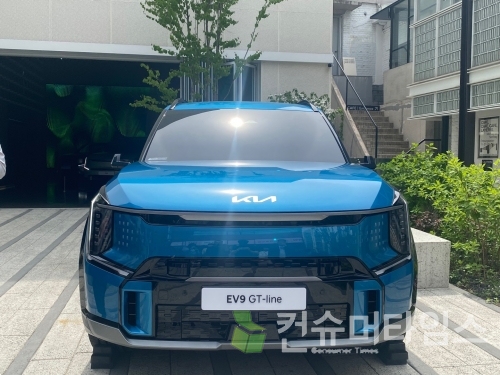 기아 EV 언플러그드 그라운드의 EV9. [사진 = 이찬우 기자]