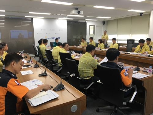광주광역시 태풍 점검회의 모습/광주광역시 제공
