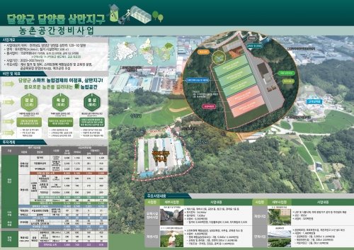 농촌 공간정비사업 담양 삼만지구사업계획도/전남도제공