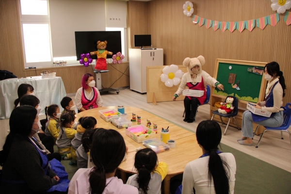 경복대학교 유아교육과 실연모습.