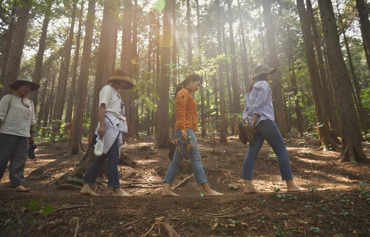 치유의 숲에서 산림치유프로그램을 즐기고 있는 모습. (사진제공=한국산림복지진흥원)