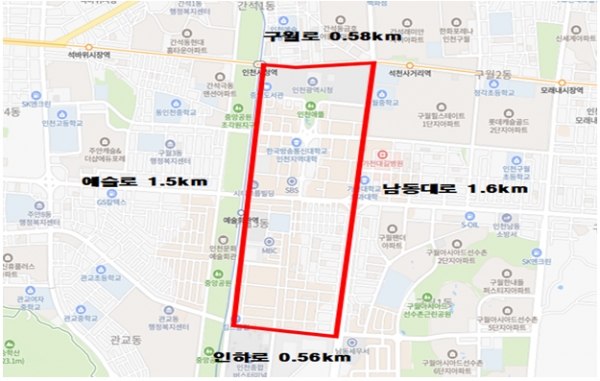 인천시청 일원
