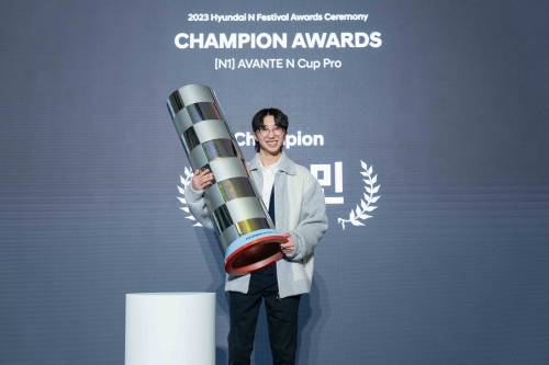 ▲ 2023 현대 N 페스티벌 N1 클래스 종합 우승자 김규민 드라이버