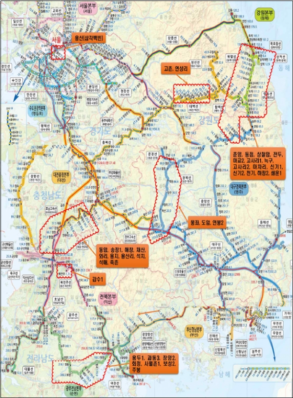 스마트 철도건널목 안전설비 개량 대상 개소(사진제공=국가철도공단)