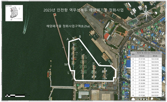 남항 역무선부두(8.2ha)-(사진제공=인천항만공사)
