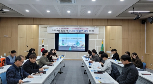 인천시(시장 유정복)는 2월 21일 군·구 및 유관기관 관계자 30여 명과 함께 이 같은 내용을 골자로 한 '2024년 인천시 주소 정책 실무회의'를 개최했다.