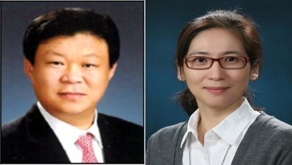 최영권 전 우리자산운용 대표이사(왼쪽)와 송성주 고려대학교 통계학과 교수(오른쪽) [사진=신한금융그룹 제공]
